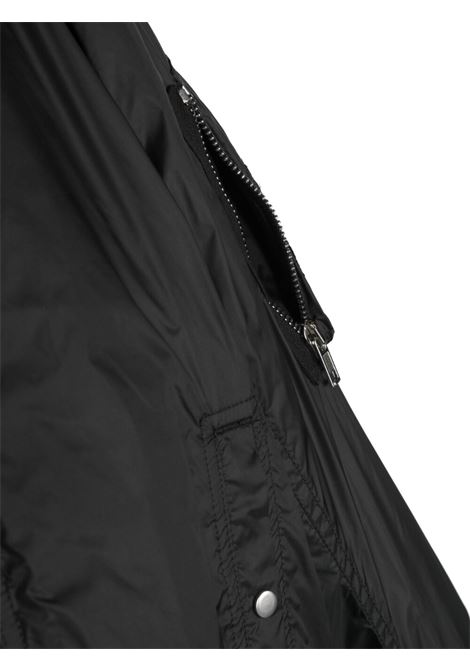 Bomber con zip in nero - bambini RICK OWENS KIDS | BG01C7771ND09